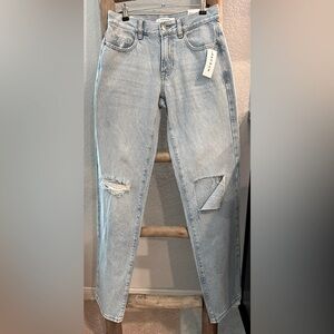 NWT PacSun Boyfriend Light Distressed Jeans Size 23 ✨🩷